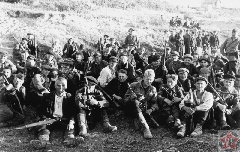 Боевая группа одной из Калининских бригад, фото 1943 год