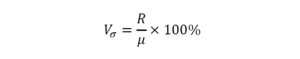 Формула расчета коэффициента осцилляции