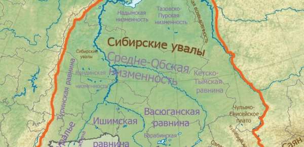 что находится на севере западно сибирской равнины