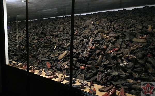 Обувь в музее Освенцима