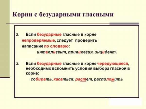 Слова исключения в русском языке