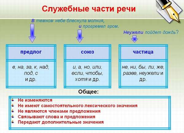 Что такое часть речи в русском языке