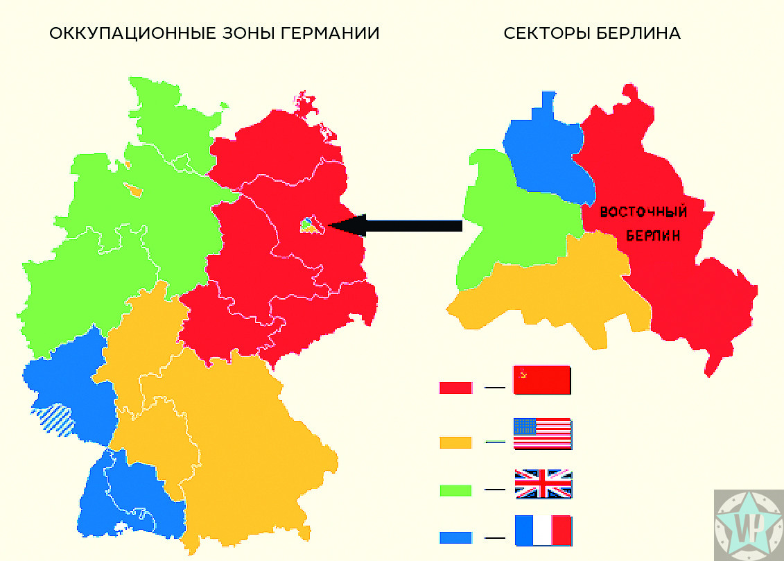 Оккупационные зоны в Германии
