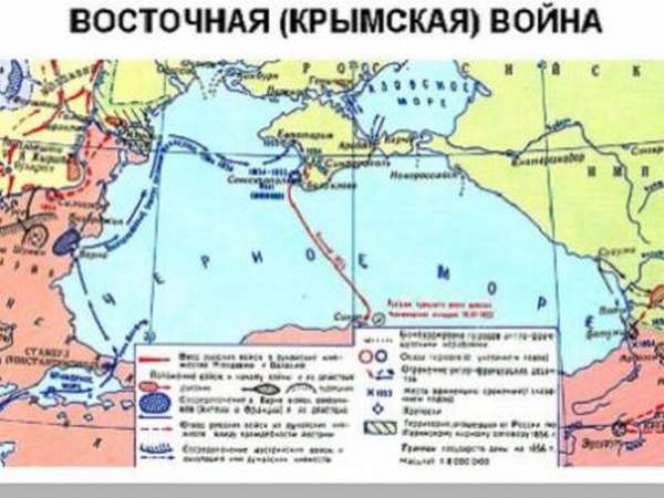 карта крымской войны