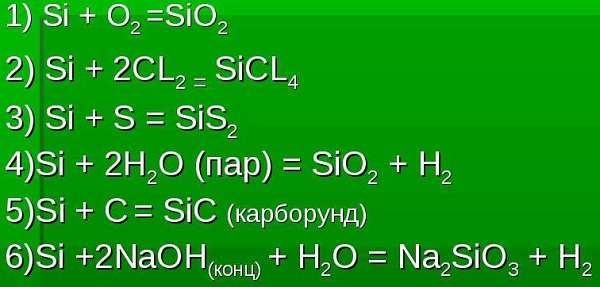 Кремний общая характеристика химического элемента