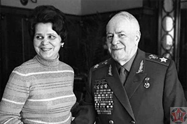 Георгий Жуков с последней женой Галиной 
